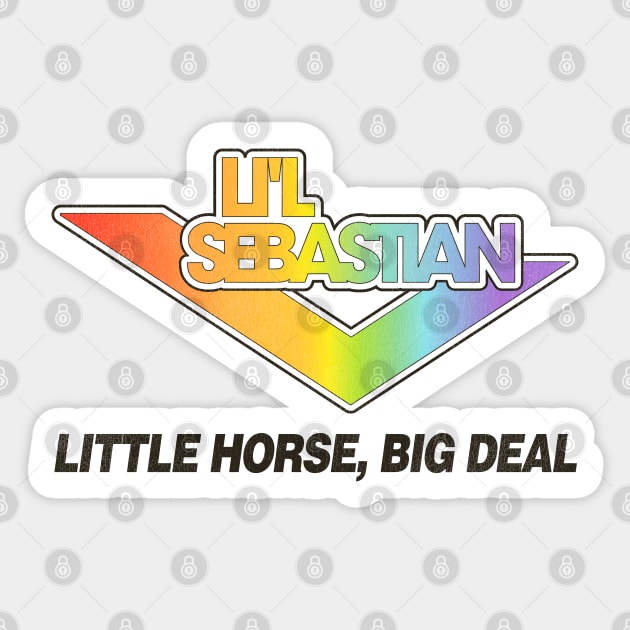 Li'l Sebastian Sticker by darklordpug